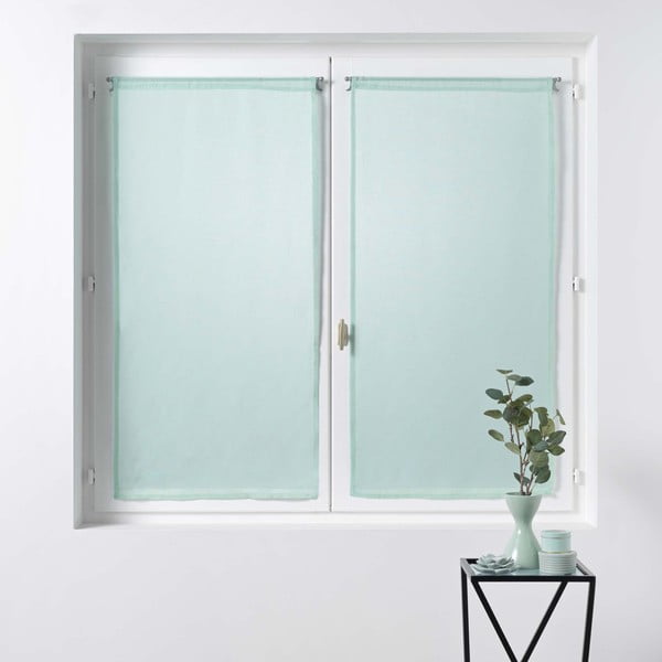 Voálové záclony v mentolovej farbe v súprave 2 ks 60x120 cm Sandra – douceur d'intérieur-image-2