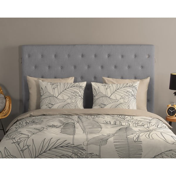 Béžové bavlnené obliečky na jednolôžko/predĺžené 140x220 cm Sym – Good Morning-image-2