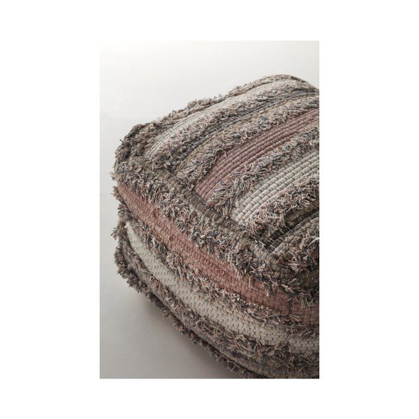 Sivo-ružový vzorovaný puf Geese Ceylon-image-2