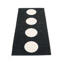 Čierno-biely vnútorný a vonkajší behúň 70x150 cm Vera Black – Pappelina