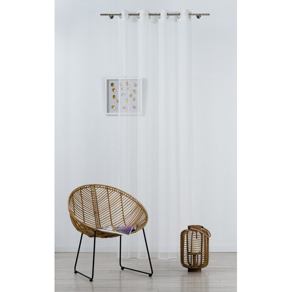 Biela záclona 140x245 cm Miko – Mendola Fabrics-image-1