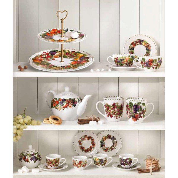 Biela kanvica na čaj z kostného porcelánu Le Primizie – Brandani-image-1