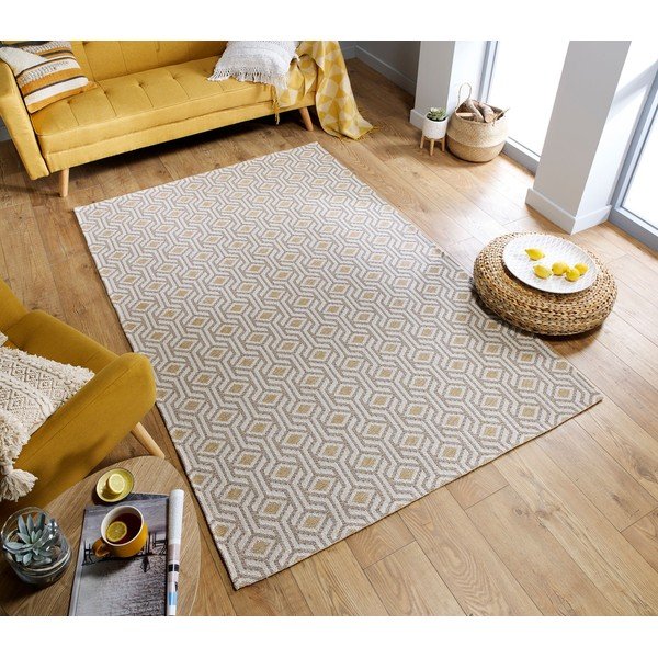 Béžovo-žltý bavlnený koberec Flair Rugs Bombax, 192 x 290 cm-image-4