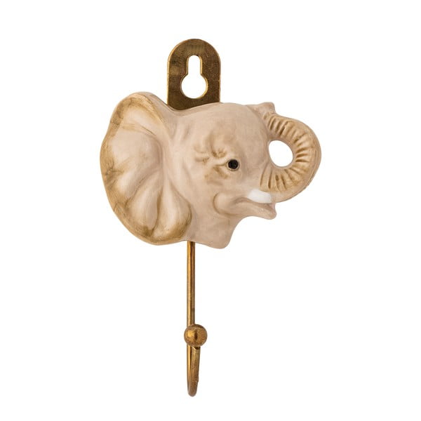 Béžový nástenný keramický háčik Nosa – Bloomingville Mini-image-2