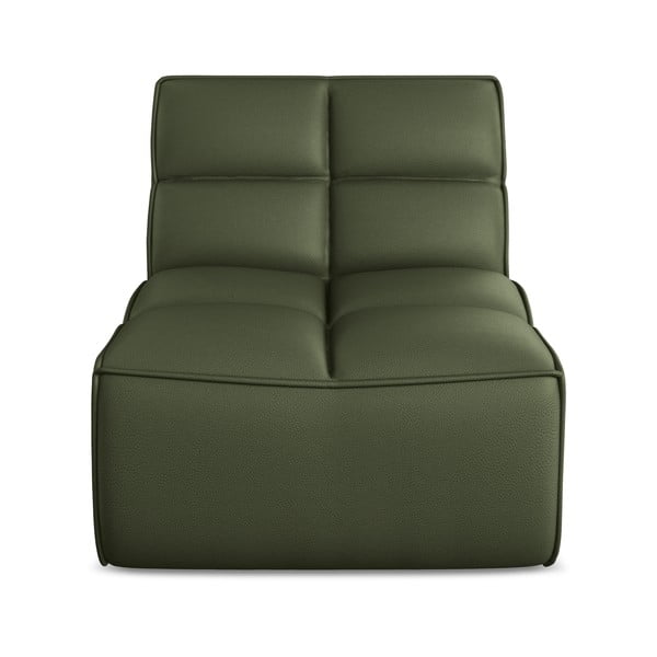 Zelený modul pohovky z imitácie kože Kalai – Makamii