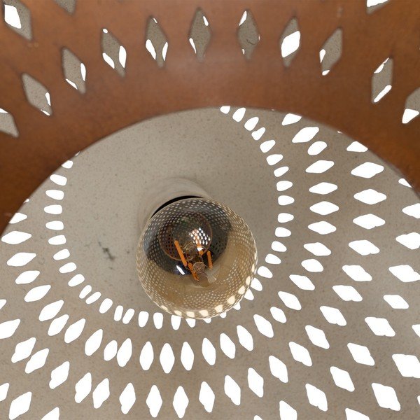 Závesné svietidlo v zlatej farbe s kovovým tienidlom ø 56 cm – Ixia-image-1