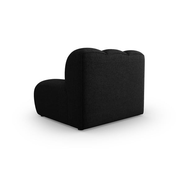 Čiernoantracitový modul pohovky (stredový diel) Lupine – Micadoni Home-image-3