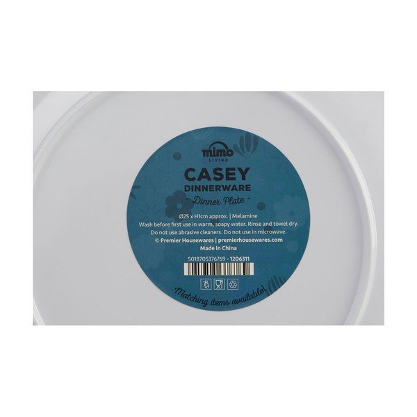 Farebný tanier s motívom kvetín Premier Housewares Casey, ⌀ 25 cm-image-2