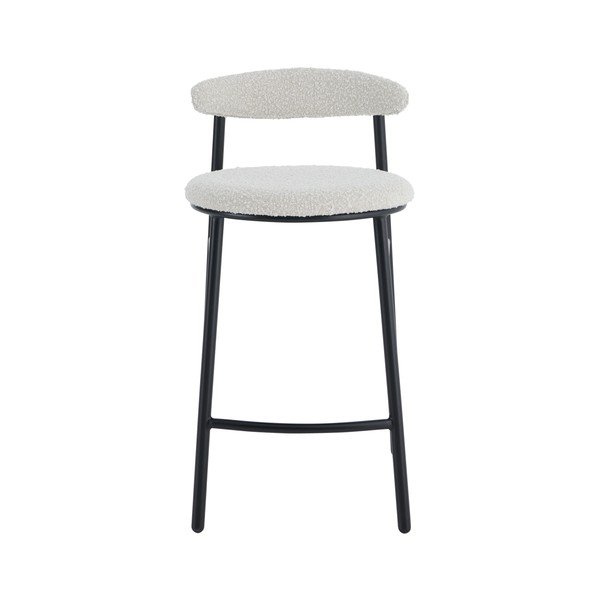 Krémovobiela čalúnená barová stolička (výška sedadla 67 cm) Bloggny – Ellos Home-image-2