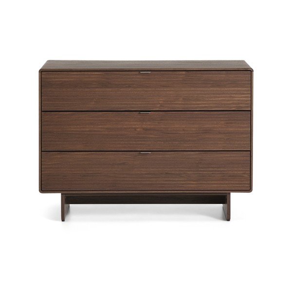 Komoda v dekore orecha v tmavo prírodnej farbe 101x75x50 cm Norlen – Kave Home-image-3