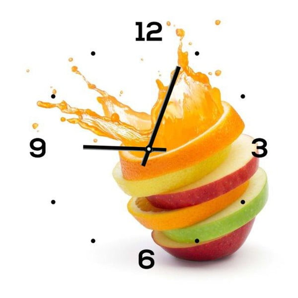 Sklenené hodiny DecoMalta Fresh, 30 x 30 cm
