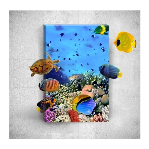 Nástenný 3D obraz Mosticx Under The Water, 40 × 60 cm