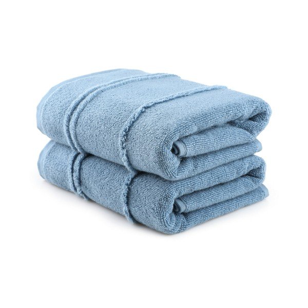 Modré froté uteráky v súprave 2 ks 50x90 cm Arden – Foutastic
