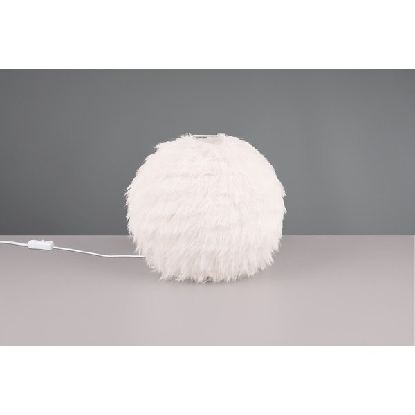 Krémová stolová lampa (výška 24 cm) Furry - Reality-image-2