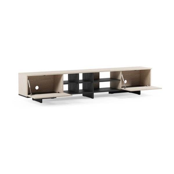 Čierny TV stolík 230x44x36 cm Cequoia – Marckeric-image-3