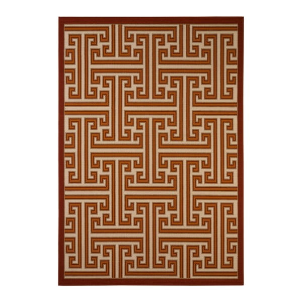 Červený koberec vhodný do exteriéru Veranda, 230 × 160 cm