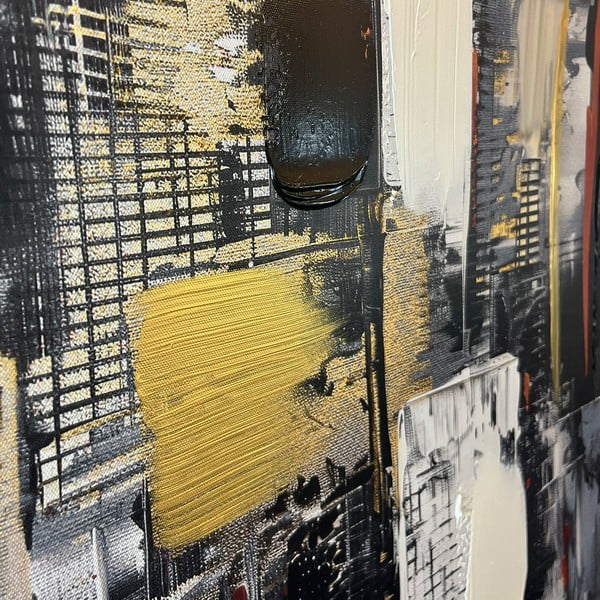 Obraz s ručne maľovanými prvkami 70x100 cm Cityscape – Styler-image-2