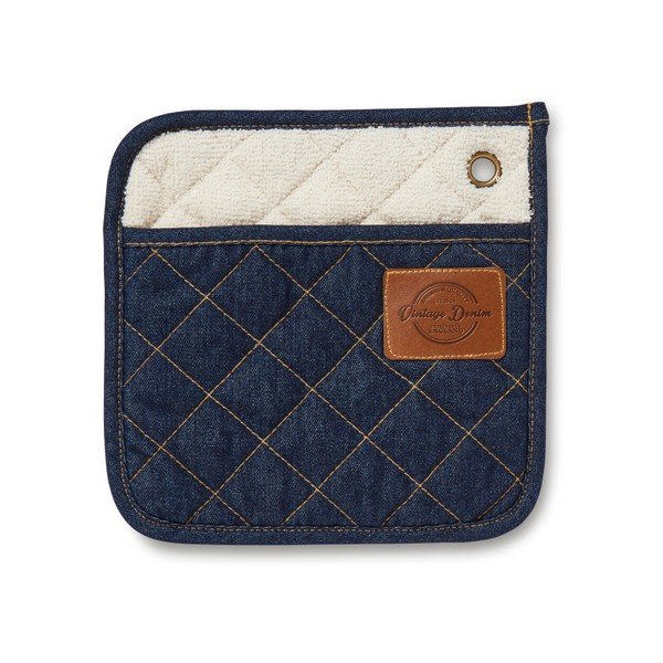 Štvorcová kuchynská chňapka Cooksmart ® Oxford Denim-image-1