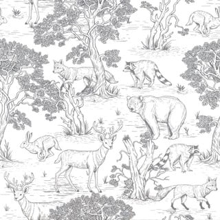 Súprava nástenných tapiet s motívom lesných zvierat Dekornik