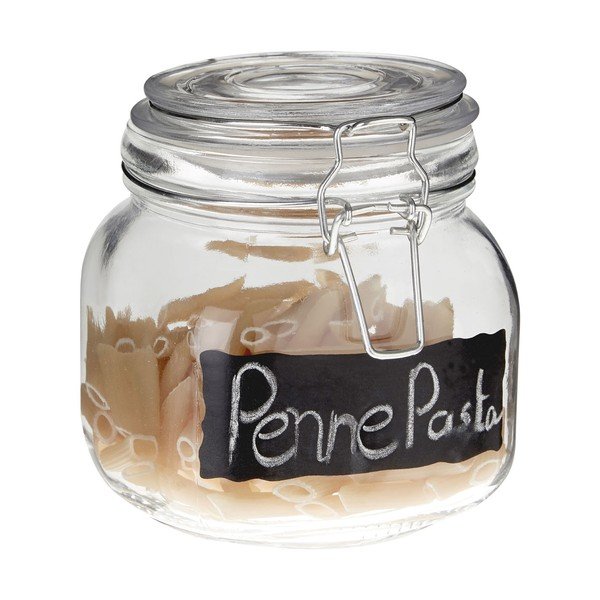 Sklenená dóza so štítkom, na ktorý možno písať kriedou Premier Housewares, 14 cm-image-2