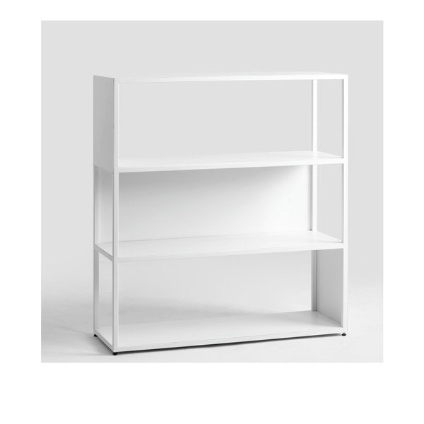 Biela knižnica Custom Form Hyller Side, výška 110 cm-image-1
