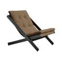 Kávovohnedé skladacie kreslo z bukového dreva Karup Design Boogie Black/Mocca