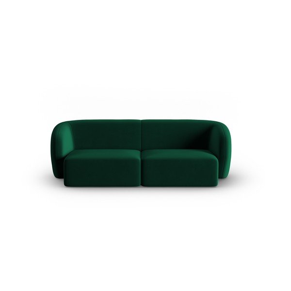 Zelená zamatová pohovka 188 cm Paolo – Milo Casa