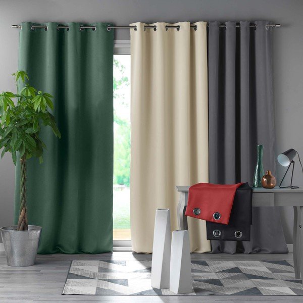 Krémovobiely zatemňovací záves 135x240 cm Occult – douceur d'intérieur-image-2