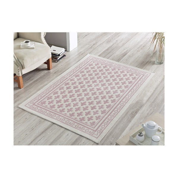 Bavlnený koberec Inci Powder, 80 × 150 cm
