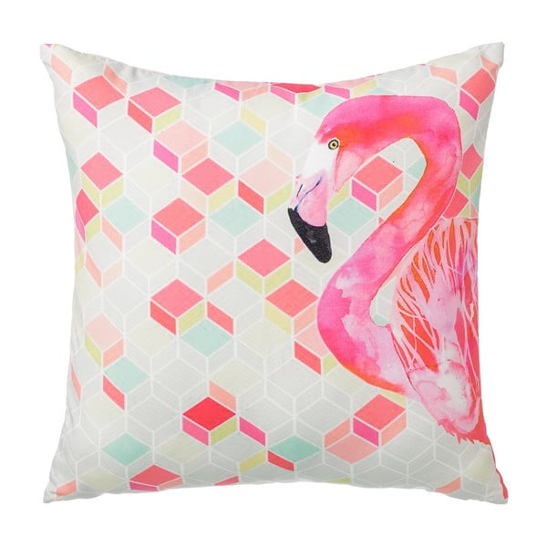 Vankúš Half Flamingo, 45x45 cm