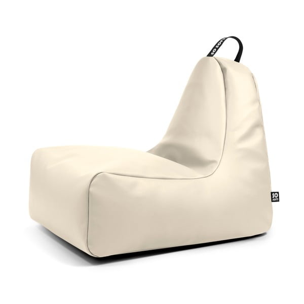 Béžový sedací vak z imitácie kože Chill XL – So Soft?