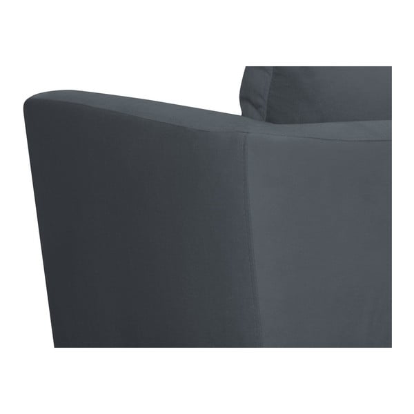 Tmavosivé kreslo Mazzini Sofas Cotton-image-3