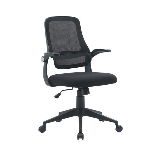 Čierna čalúnená kancelárska stolička Gilmore – Yes Everyday