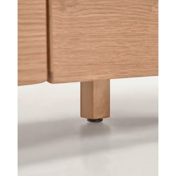 Nízka komoda v dekore duba v prírodnej farbe 150x71 cm Rasha – Kave Home-image-1