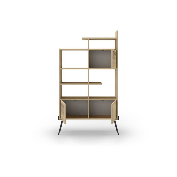 Knižnica v dekore duba v prírodnej farbe 95x170 cm Ecrin – Marckeric-image-2