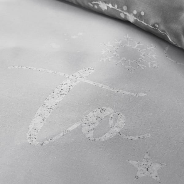 Sivé obliečky na jednolôžko 135x200 cm A Lot Like Christmas – Catherine Lansfield-image-4