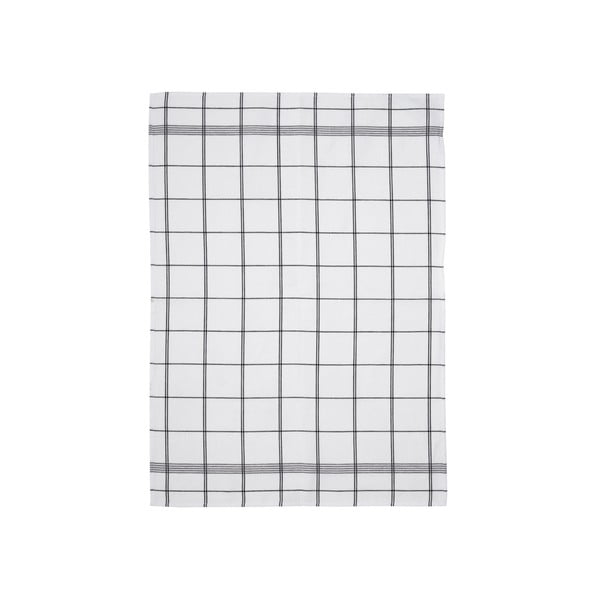 Bielo-sivá kuchynská utierka z bavlny Södahl Geometric, 50 x 70 cm