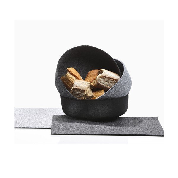 Sada 2 plstených košíkov Zone Dark Grey-image-3