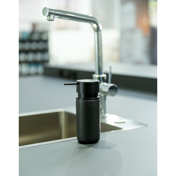 Čierny keramický dávkovač mydla Wenko Black Outdoor Kitchen Silo-image-1
