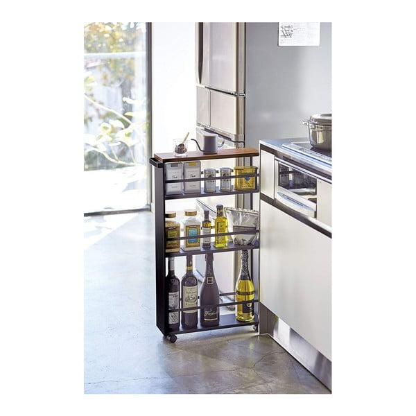 Čierny kovový kúpeľňový regál 47,5x81 cm Tower – YAMAZAKI-image-4