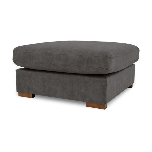 Antracitová podnožka z imitácie kože Hamburg – Scandic-image-2