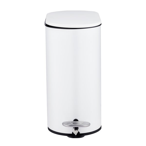 Matne biely pedálový oceľový odpadkový kôš 5 l Collungo – Wenko-image-4