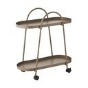 Kovový servírovací stolík na kolieskach 27,5x60 cm Empoli – House Nordic