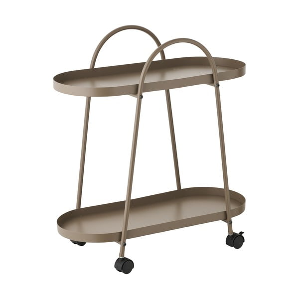 Kovový servírovací stolík na kolieskach 27,5x60 cm Empoli – House Nordic