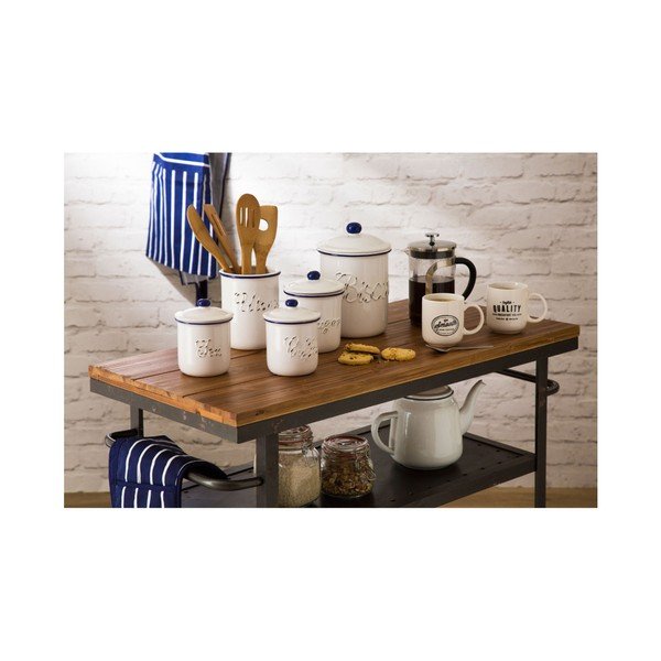 Modro-biela zástera Premier Husewares Butcher Stripe Apron-image-1