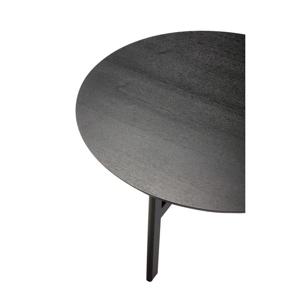 Čierny okrúhly konferenčný stolík ø 80 cm Fjord – Hübsch-image-4