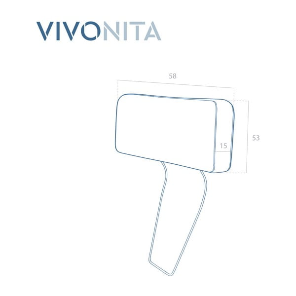 Svetlozelená opierka hlavy k pohovke Vivonita Harlem-image-1