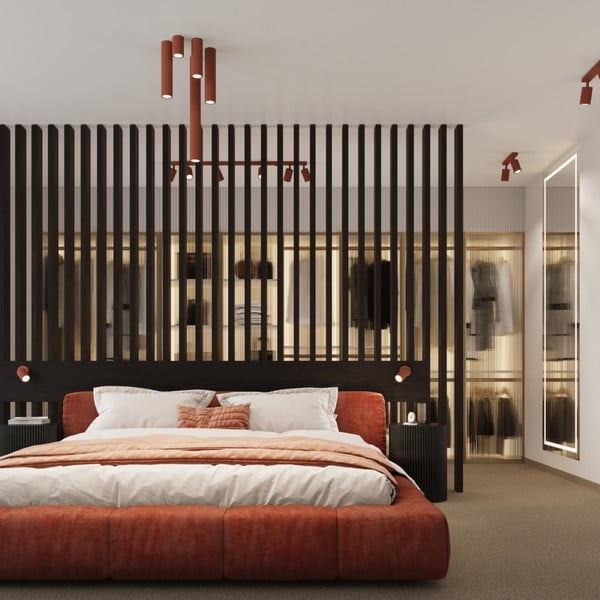 Bodové svietidlo v tehlovej farbe 25x25 cm Gleam – Sollux-image-3