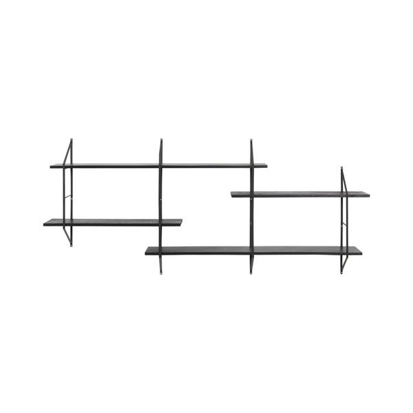 Tmavá nástenná polica Actona Belfast, 191 × 79 cm-image-3