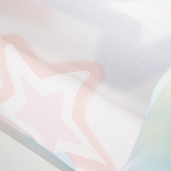 Biela/ružová napínacia detská plachta na dvojlôžko 135x190 cm Ombre Stars – Catherine Lansfield-image-2